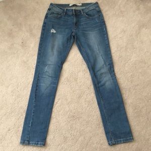 ZARA Slightly Distressed Skinny Jeans